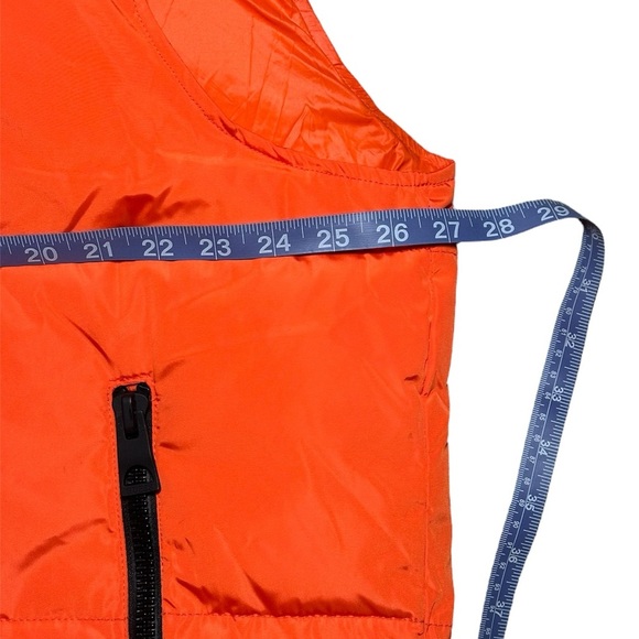 Guess Puffer Vest Mens Size XXL 2XL Hooded Quilted Orange Style # 119AP541 EAC - Picture 9 of 10
